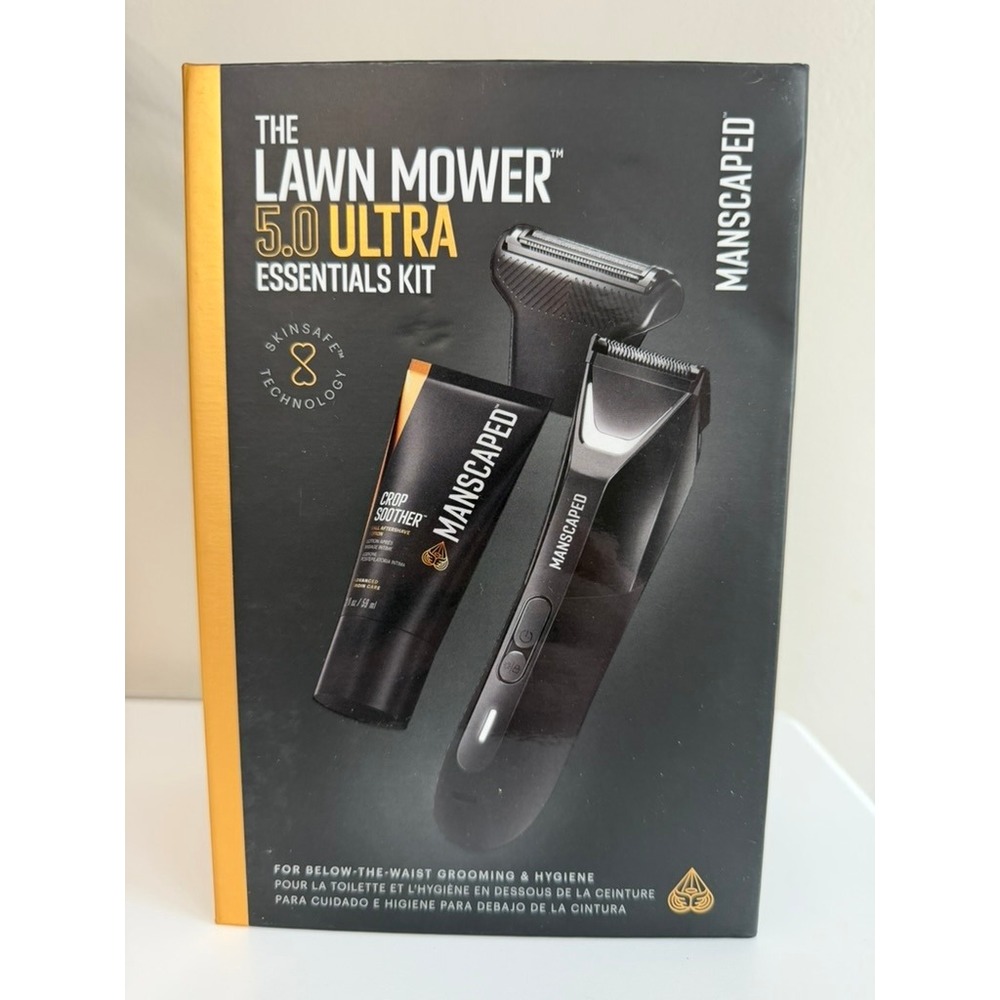 MANSCAPED Lawn Mower 5.0 Ultra Essentials Kit Mens Black Grooming Set NWT